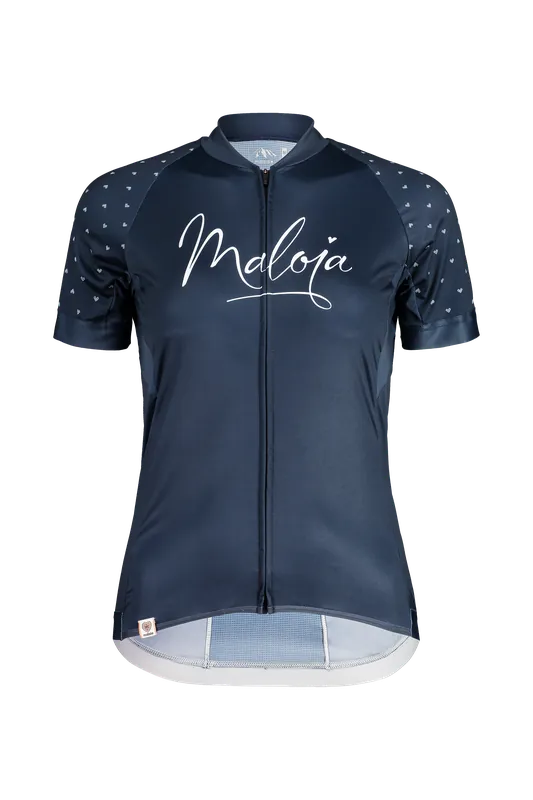Novinka Maloja ArgoviaM. 1/2 (Modrá) - Dámský cyklo dres s krátkým rukávem. Endorphin Republic