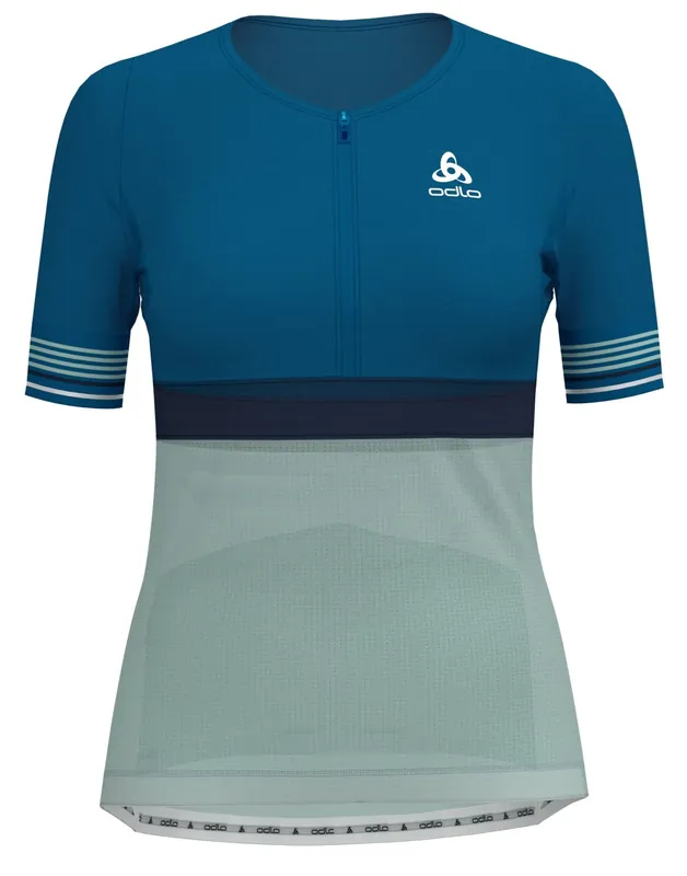 Oblíbený ODLO ZEROWEIGHT CERAMICOOL (Modrá) - Dámský cyklistický dres Endorphin Republic