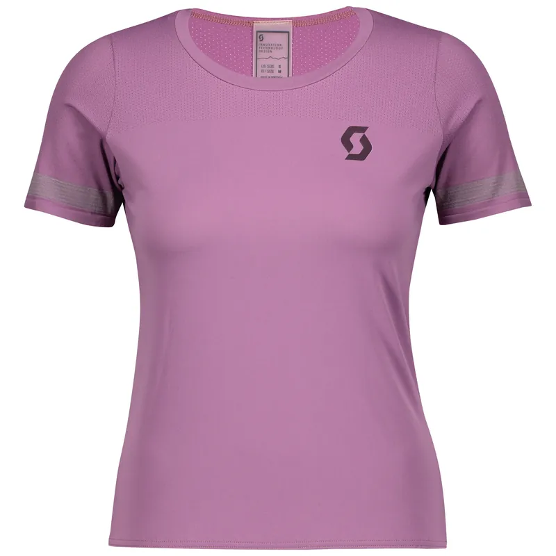 Novinka SCOTT Shirt W‘s Endurance Knit s/sl (Purpurová) - Dámský cyklistický dres s krátkým rukávem Endorphin Republic