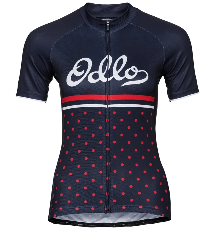 Dámský cyklistický dres s krátkým rukávem Fujin Print (Modrá) Endorphin Republic Poslední Šance