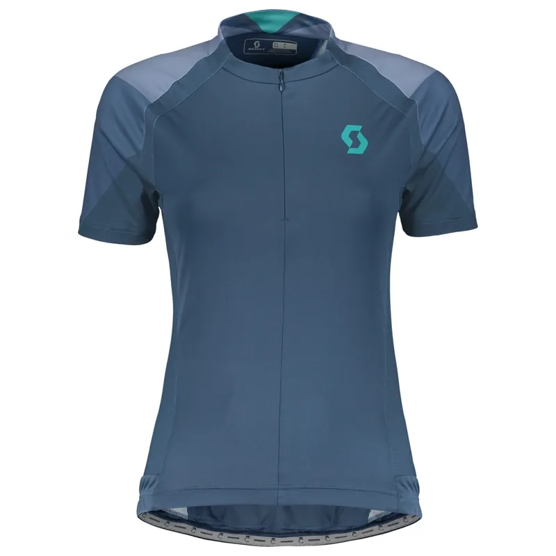Akce Scott Shirt W‘s Endurance 20 s/sl (Modrá) - Dámský cyklistický dres s krátkým rukávem Endorphin Republic