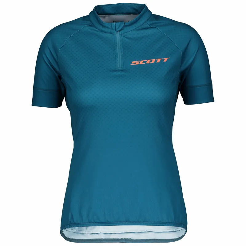 SCOTT Shirt W‘s Endurance 30 s/sl (Modrá) - Dámský cyklistický dres s krátkým rukávem Endorphin Republic Tovární Cena