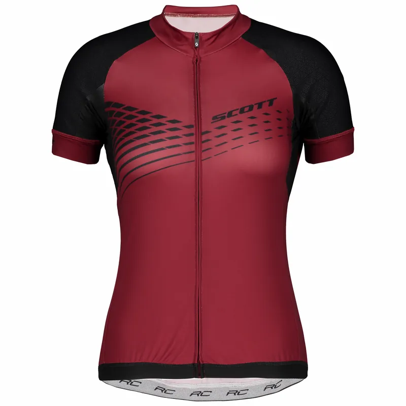 SCOTT Shirt W‘s RC Premium ITD s/sl (Červená) - Dámský cyklistický dres s krátkým rukávem Endorphin Republic Zlevněný