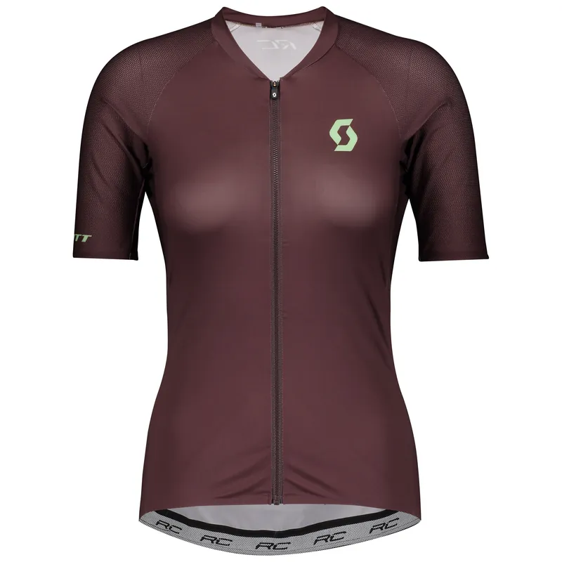 SCOTT Shirt W‘s RC Premium s/sl (Tmavě červená) - Dámský cyklistický dres s krátkým rukávem Endorphin Republic Oblíbený
