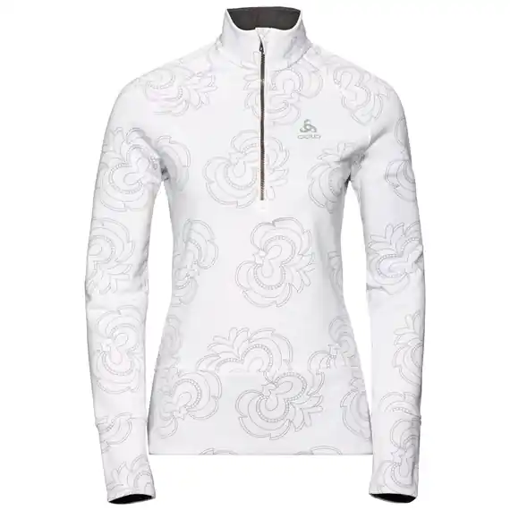 Odlo BIRDY CERAMIWARM 1/2 Zip Midlayer (Bílá) - Dámský funkční rolák Endorphin Republic Nová Kolekce