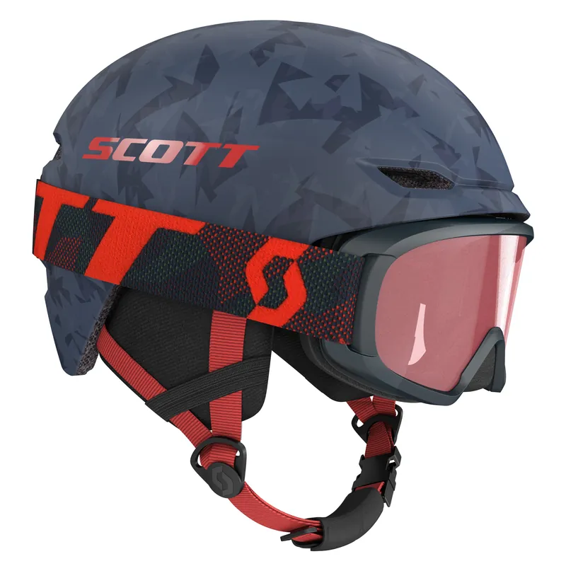 Kup Teď Scott Keeper 2 + Jr Witty (Modrá) - Dětská lyžařská helma s brýlemi Endorphin Republic