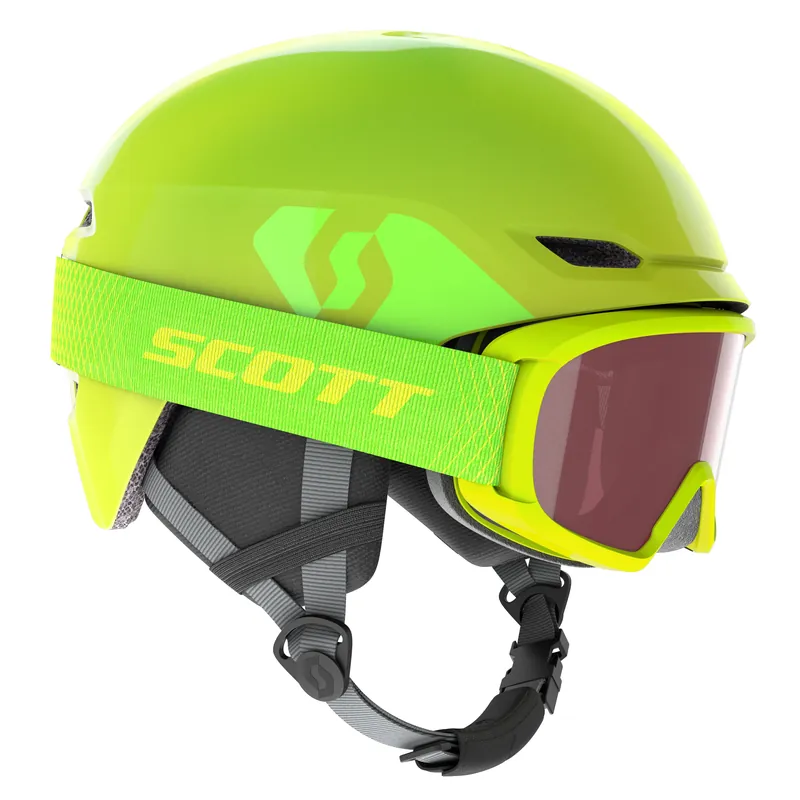 Nová Kolekce Scott Keeper 2 + Jr Witty (Žlutá) - Dětská lyžařská helma s brýlemi Endorphin Republic
