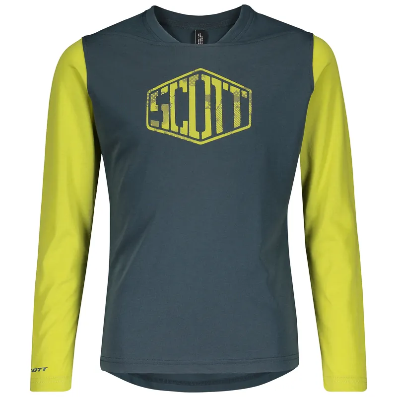 SCOTT Shirt Jr Trail Dri Junior l/sl (Modrá) - Dětský cyklistický dres s krátkým rukávem Endorphin Republic Nejlepší Volba
