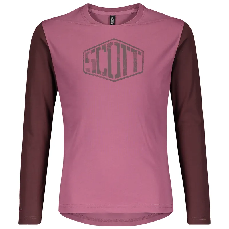 Rychlé Dodání SCOTT Shirt Jr Trail Dri Junior l/sl (Purpurová) - Dětský cyklistický dres s krátkým rukávem Endorphin Republic