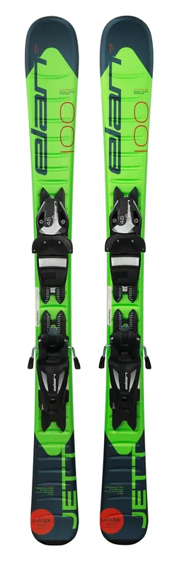 DĚTSKÉ LYŽE ELAN JETT QS + VÁZÁNÍ EL 4.5 (Zelená) Endorphin Republic Autentický