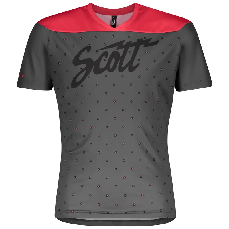 Sezónní Sleva SCOTT Shirt Jr Trail 20 s/sl (Šedá) - Dětský cyklistický dres s krátkým rukávem Endorphin Republic