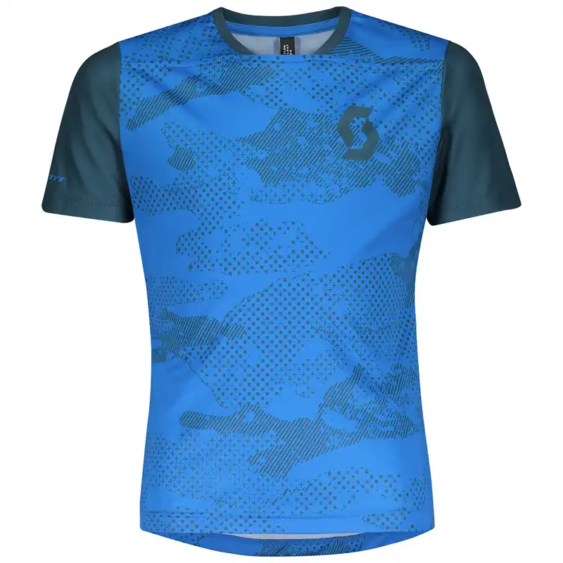 Horká Nabídka SCOTT Shirt Jr Trail 10 s/sl (Modrá) - Dětský cyklistický dres s krátkým rukávem Endorphin Republic