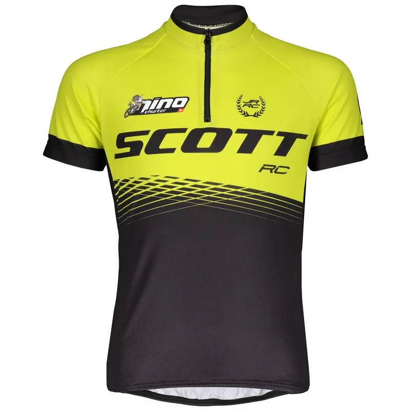 Oblíbený SCOTT Shirt Jr RC Pro Junior s/sl (Černá) - Dětský cyklistický dres s krátkým rukávem Endorphin Republic