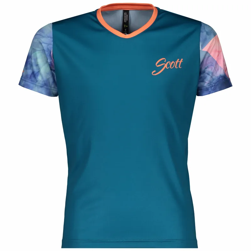 Ověřený SCOTT Shirt Jr Trail 20 s/sl (Modrá) - Dětský cyklistický dres s krátkým rukávem Endorphin Republic