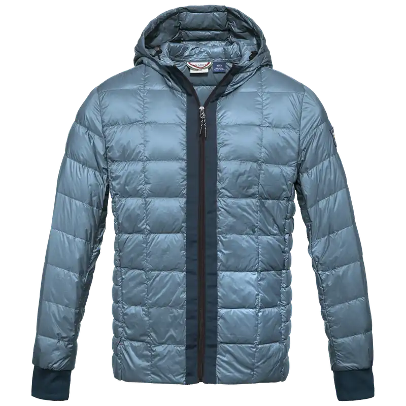 Objednat Nyní DOLOMITE Hood Jacket M‘s Corvara Light (Modrá) - Pánská péřová bunda Endorphin Republic