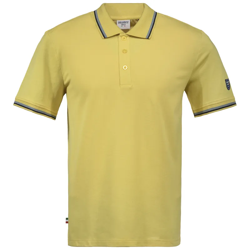 Výprodej DOLOMITE Polo Shirt M‘s Corvara (Žlutá) - Pánské triko polo Endorphin Republic