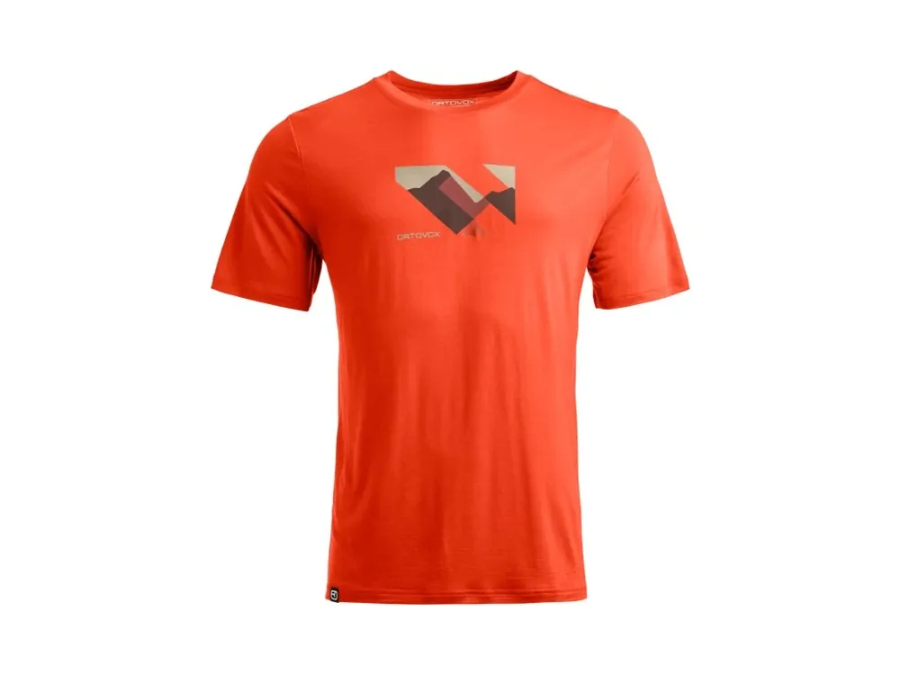 Pánské Tričko Ortovox 140 Cool Landscape T-shirt Men‘s Finální Výprodej