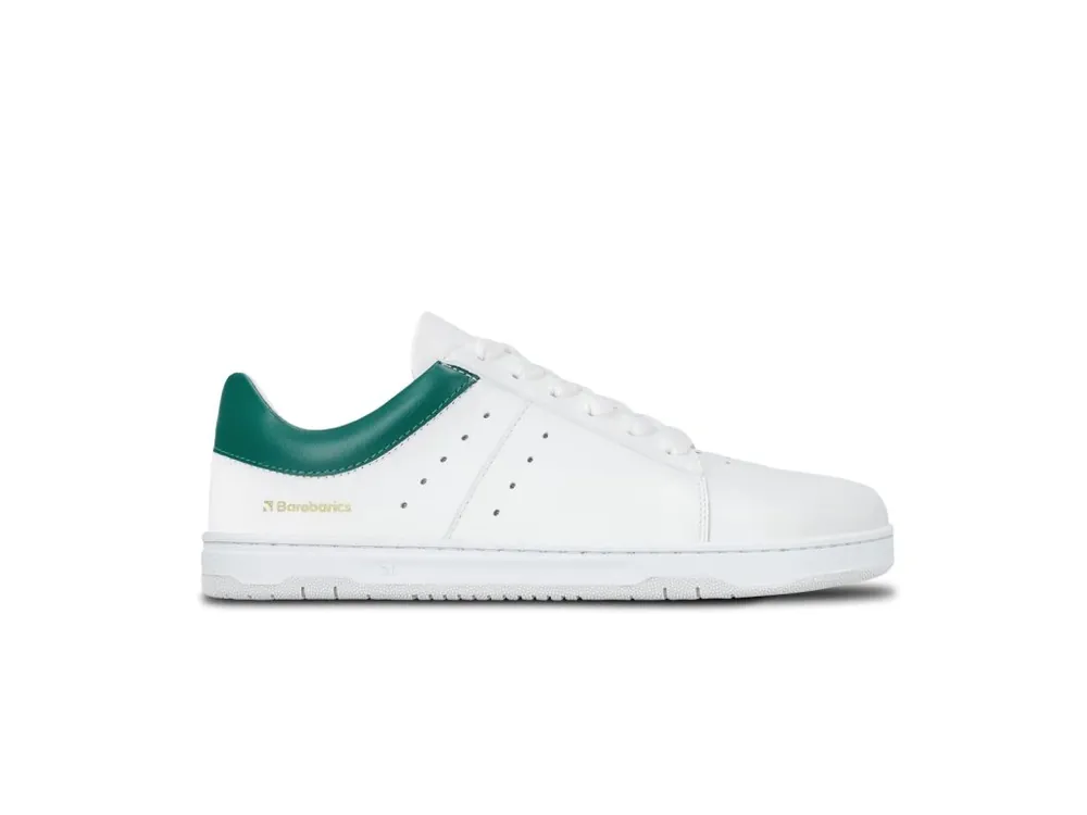 Novinka Barefoot tenisky Barebarics Enigma - White & Dark Green