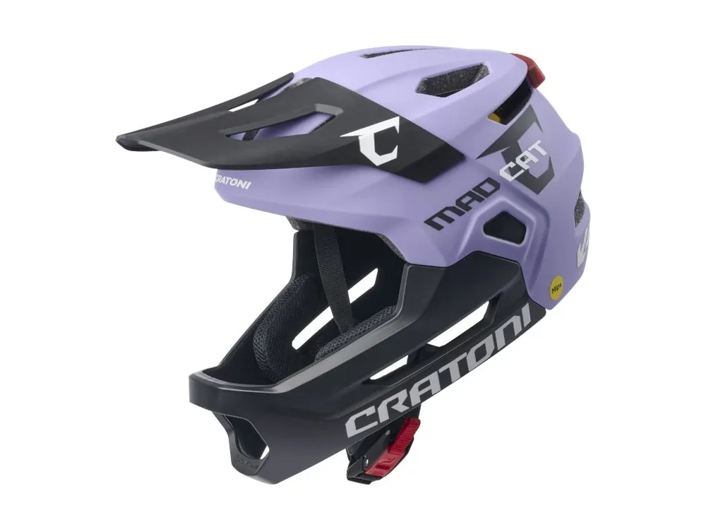 Dětská helma CRATONI MadCat MIPS Purple/Black Matt Tovární Cena