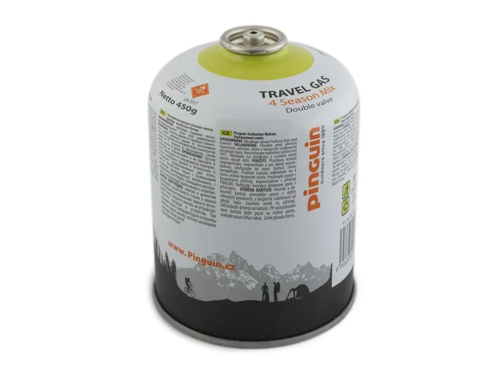 Sleva Plynová kartuše Pinguin Travel Gas 450g