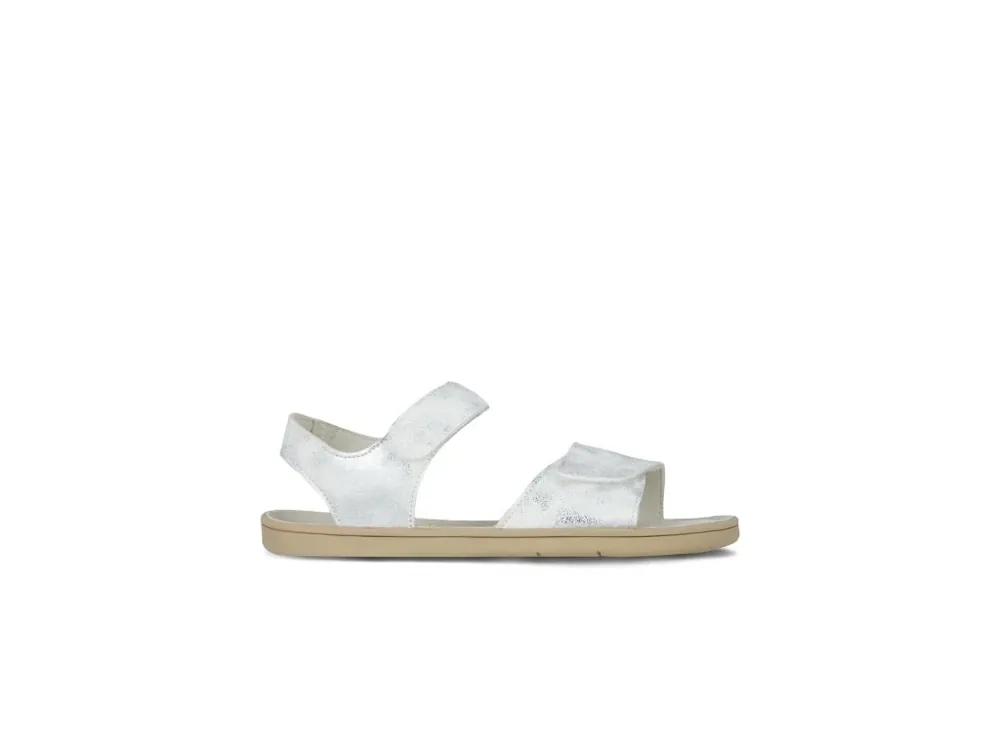 Dětské barefoot sandály Be Lenka Miami Junior - Off-White Sparkle Levný