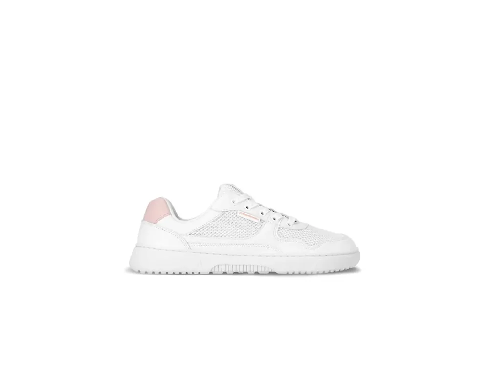 Novinka Barefoot tenisky Barebarics Zing - Fresh - White & Coral Pink