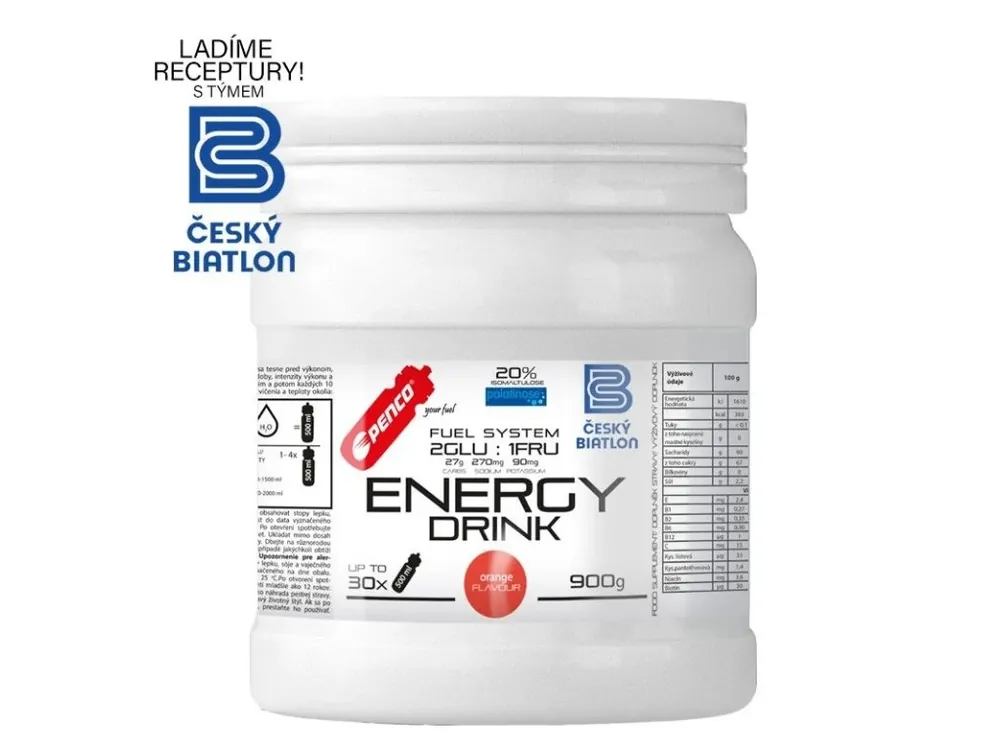 Víkendová Akce PENCO ENERGY DRINK 900G POMERANČ