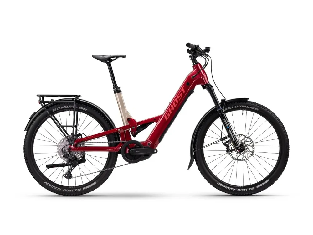 Speciální Cena GHOST E-ASX Essential Low EQ Rebel Red/Coffee Pebble - S