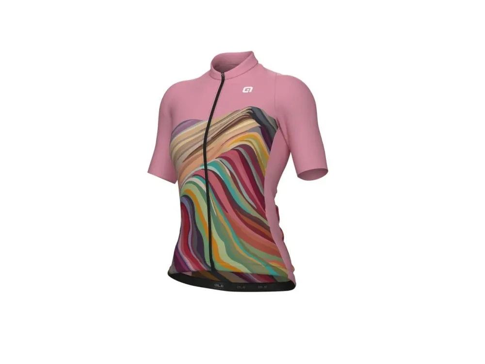 Bezpečná Platba Letní cyklistický dres ALÉ dámský PR-E RAINBOW