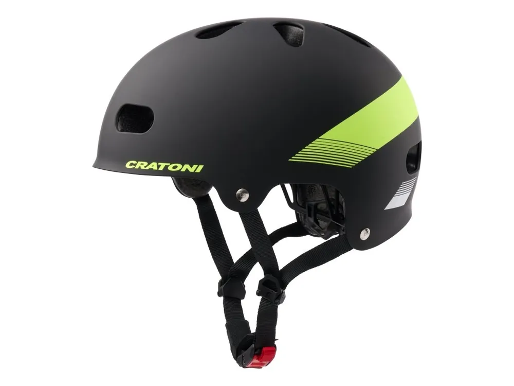 Dětská helma CRATONI C-Mate JR. Black/Lime Matt Oblíbený