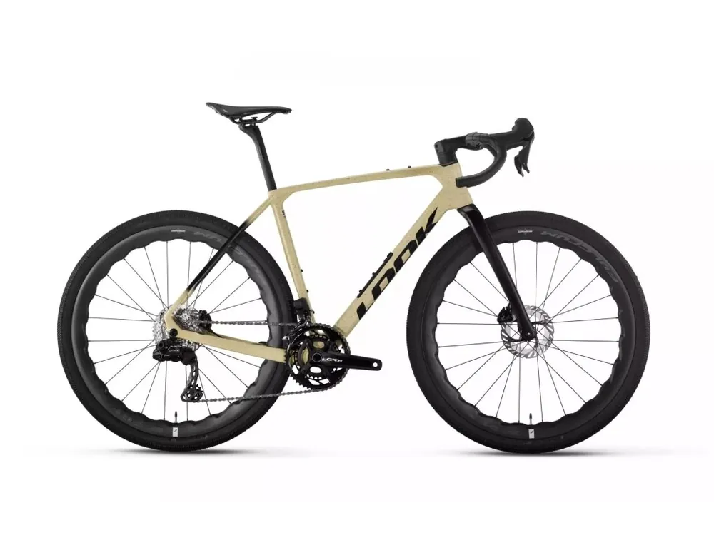 LOOK G85 Speckled Sand/Black Shimano GRX Di2 2X12 Fulcrum Soniq Odeslání Ihned