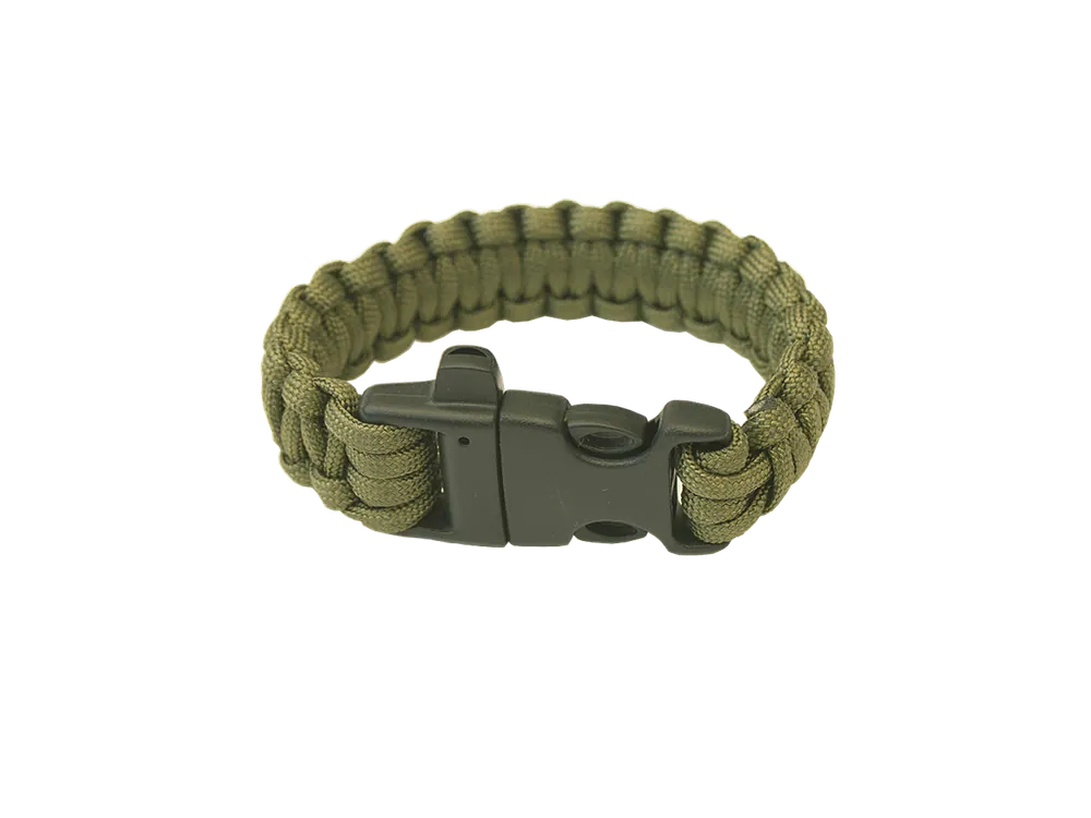Omezená Nabídka Highlander Paracord náramek s píšťalkou zelený