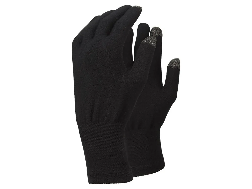 TrekMates Merino Touch Screen rukavice black Nízká Cena