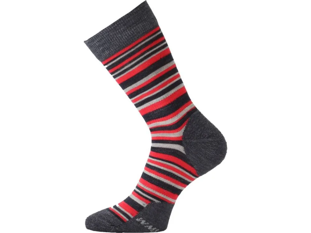 Koupit Online Lasting ponožky Merino WPL 503 šedá/červená