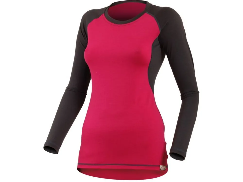 Lasting Dita 4788 dámské merino triko růžová/černá Must-Have