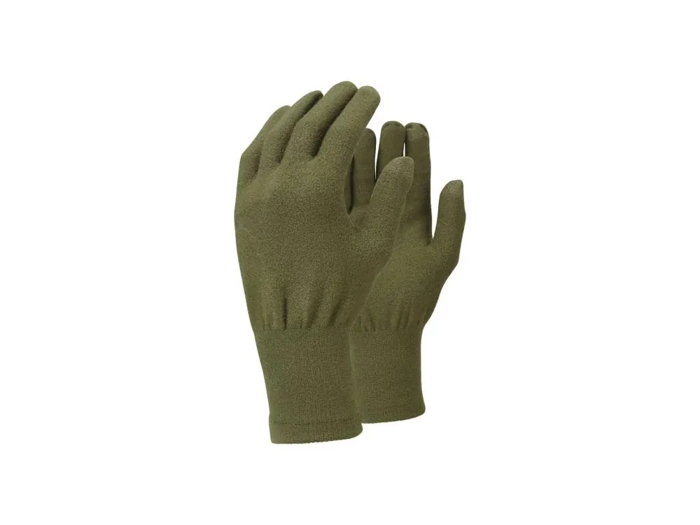 Cenový Hit TrekMates Merino Touch Screen gloves olive - S/M