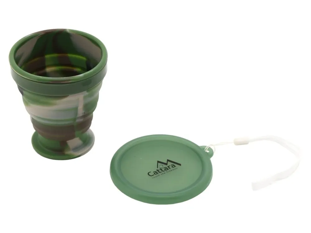 Cattara Army Silikonový skládací kelímek 200 ml Odeslání Ihned