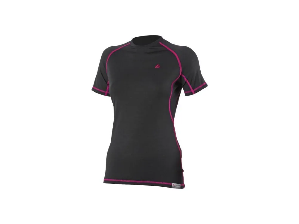 Lasting Zita T-Shirt 9045 dámské merino triko černá Vysoce Kvalitní