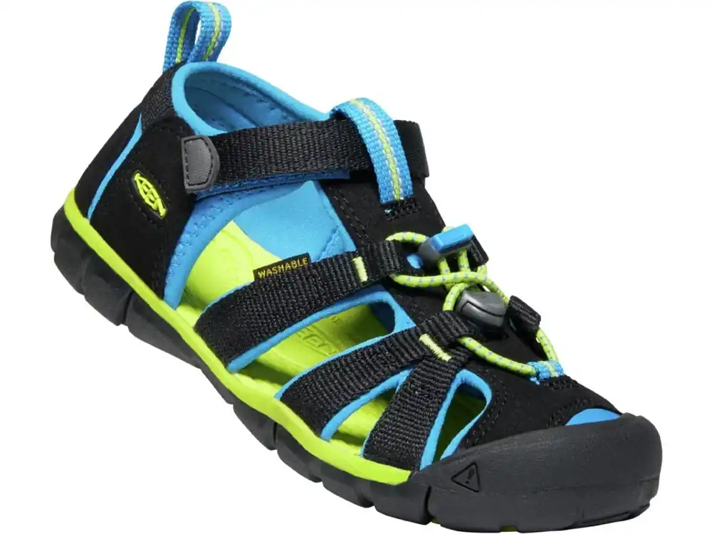 Keen Seacamp II CNX Kids black/brilliant blue Speciální Cena