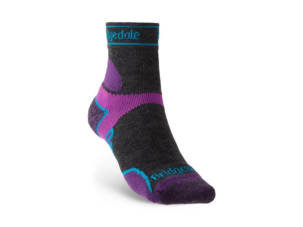 Bridgedale Trail Run LW T2 MS Ankle Women charcoal/purple Expresní Doručení