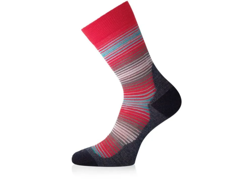 Akce Lasting ponožky Merino WLG 335 červená