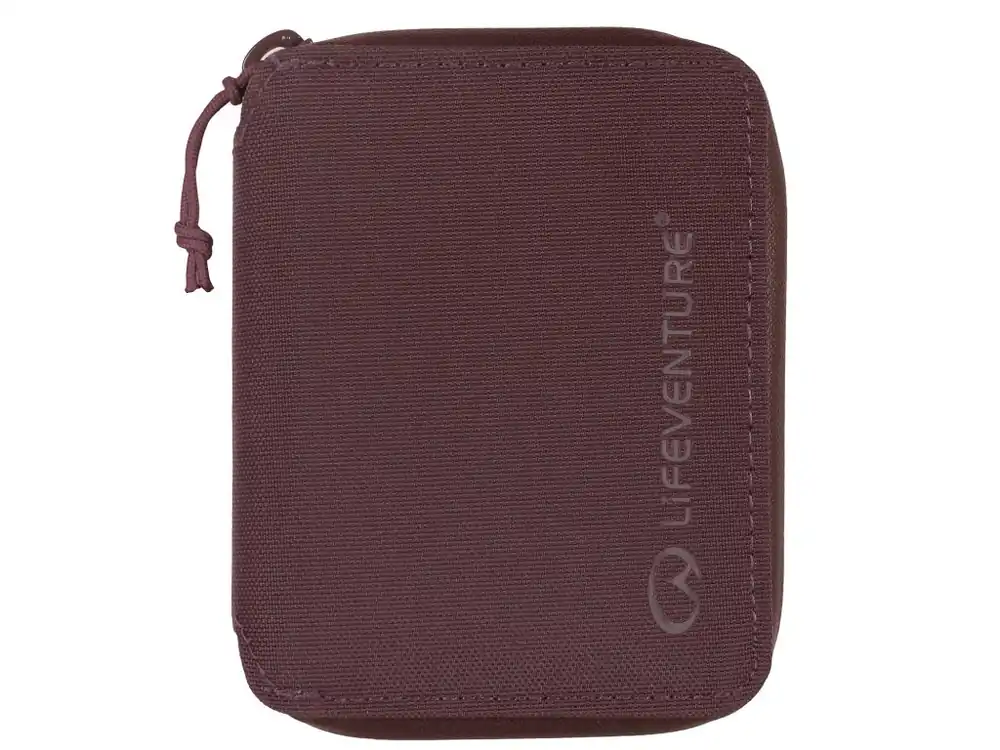 Lifeventure RFiD Protected Bi-Fold wallet Recycled plum Vrácení Zdarma
