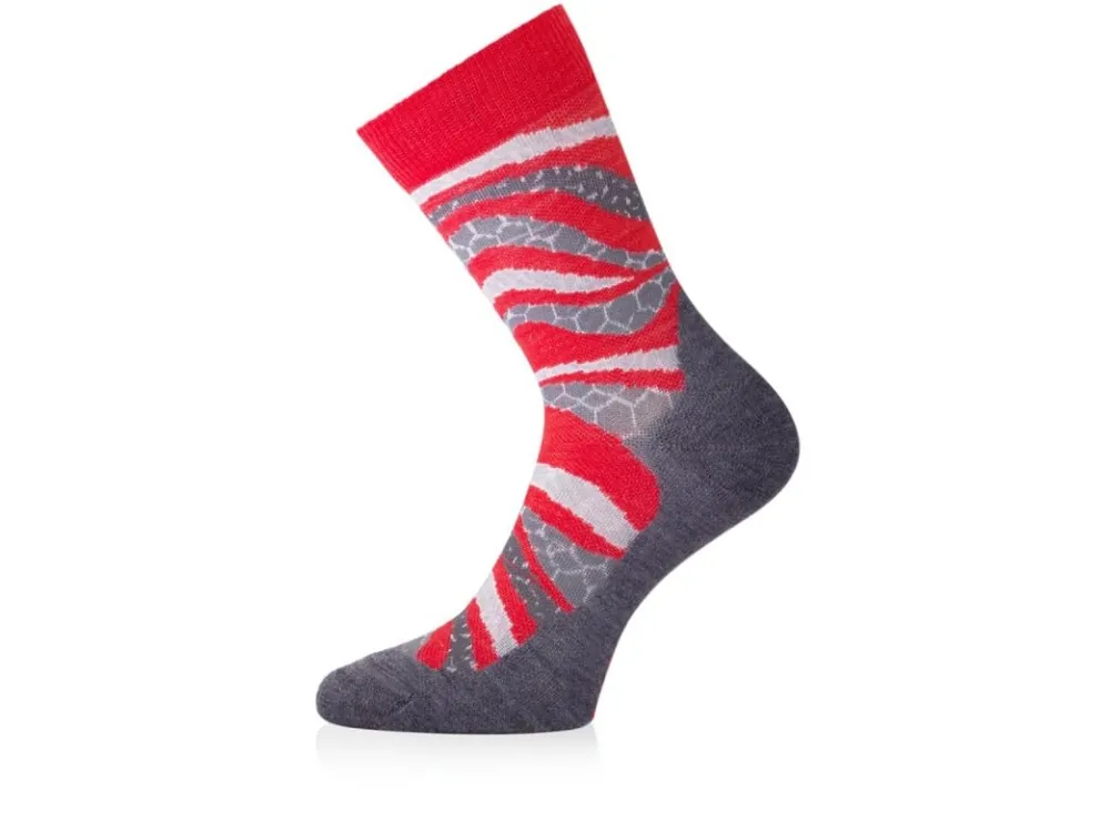 Lasting WLF 338 merino ponožky červená Rychlé Dodání