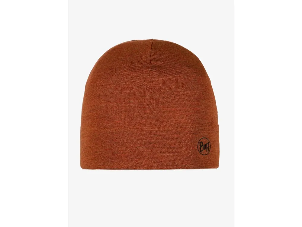 Vysoce Kvalitní Buff Wool Beanie Midweight - melange cinnamon