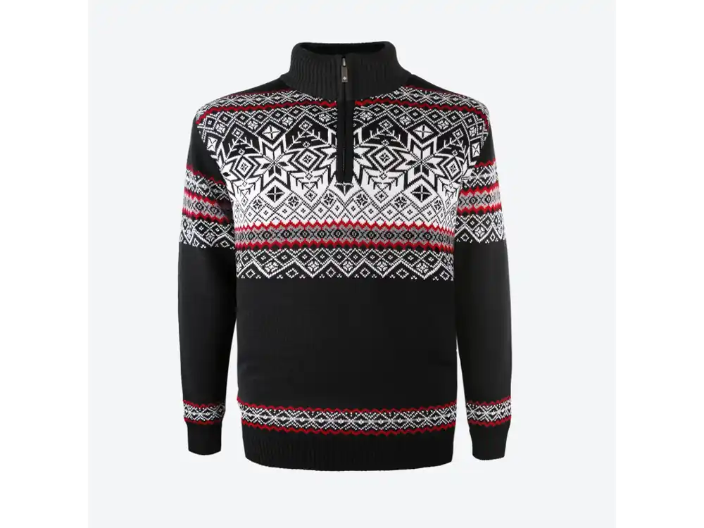Pouze Dnes Kama 3371 Windstopper merino svetr černá