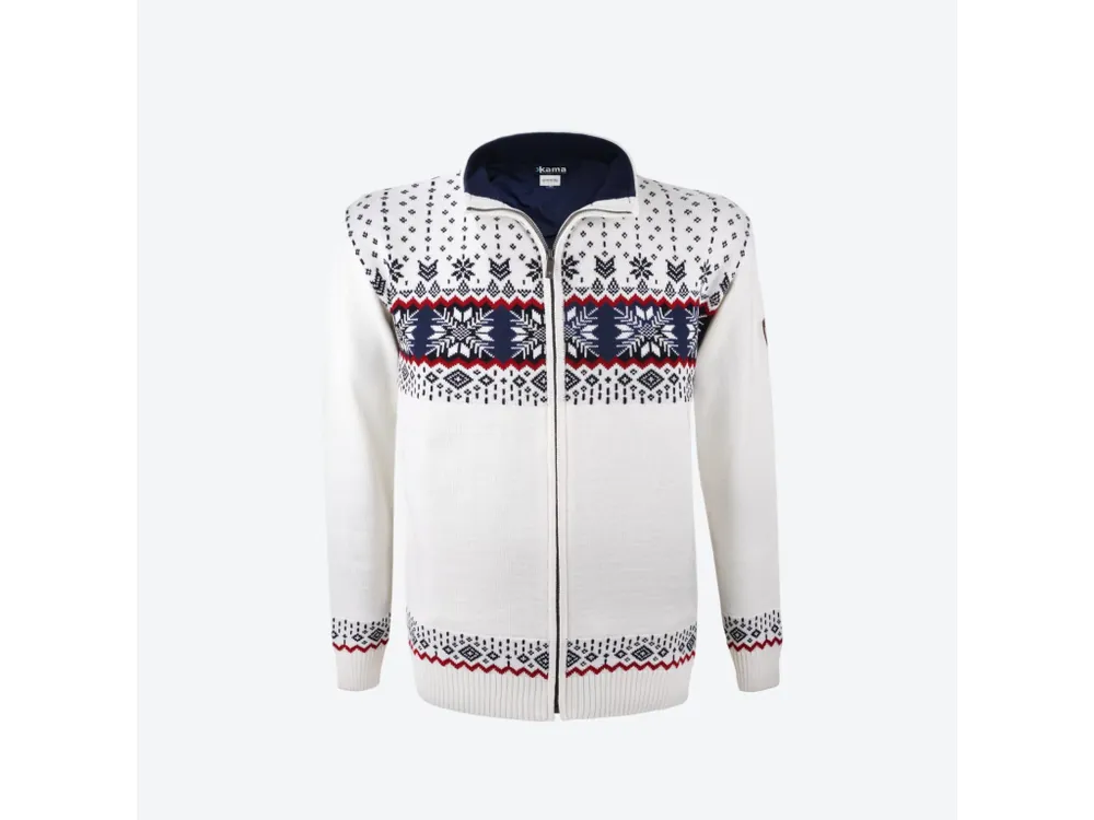 Nejprodávanější Kama 3054 Windstopper merino svetr bílá