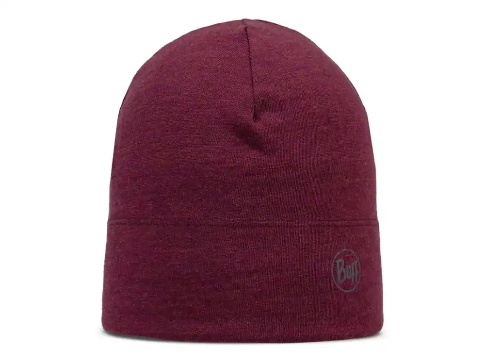 Aktuální Buff Wool Beanie Midweight - melange tibetan red