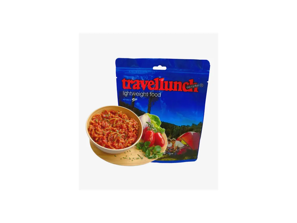 Tovární Cena Travellunch Vegetariánské Špagety Bolognese Double