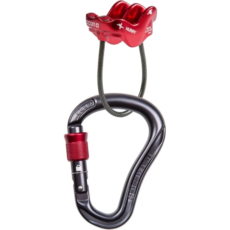 Jistítko Ocún Belay Set Eagle Screw/Hurry red Ihned K Objednání