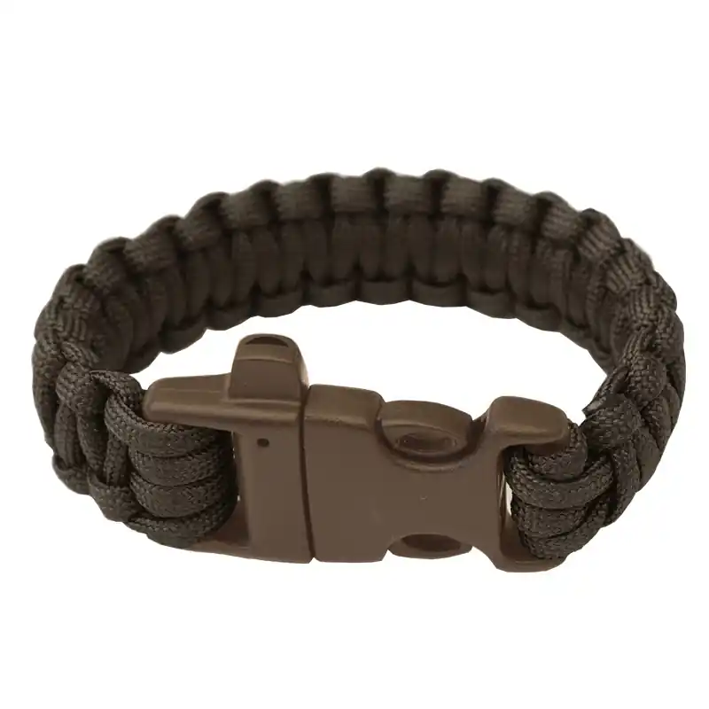 Cenová Bomba Náramek Highlander Paracord (píšťalka) černý